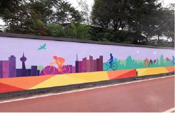  天柱墙体彩绘-围墙