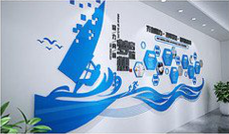  天柱海浪主题文化墙如何设计？