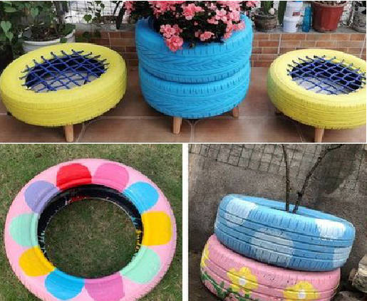  天柱墙体彩绘-变废为宝