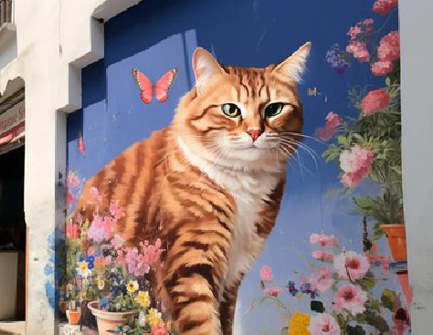  天柱自己绘制有个性的手绘墙