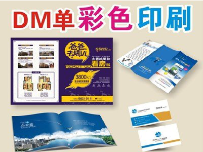  天柱单页印刷，色彩搭配简单。